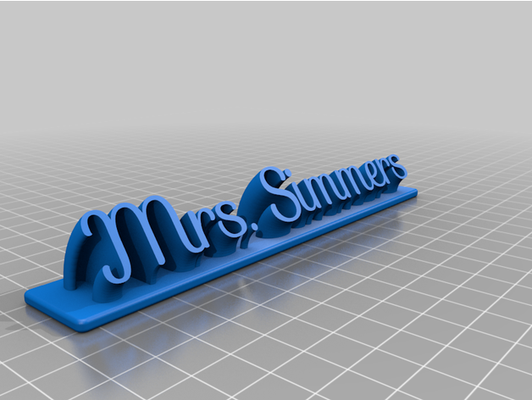 senhora simmers by 152drd personalizado 3d print model - Mito3D