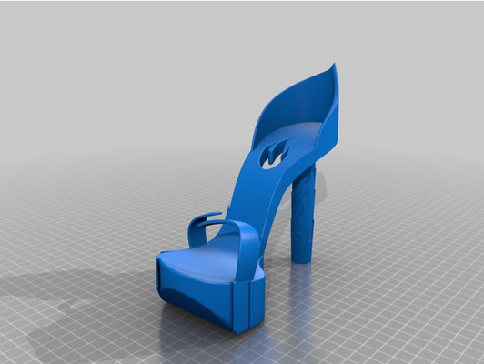 tacones of infierno by acdelf fuego llamas alto zapato 3d print model - Mito3D