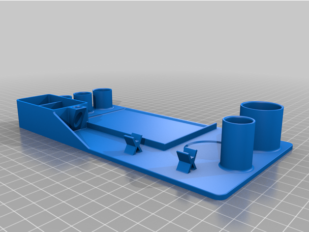 dab tray organizer by old sand wizard 10mm 14mm 16mm rolling smoke 3D print model - Mito3D