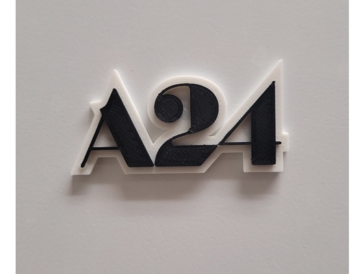 a24 logotipo magnético by maieiahbgaae 3d geladeira logotipos ímãs filme filmes frigorífico 3d print model - Mito3D