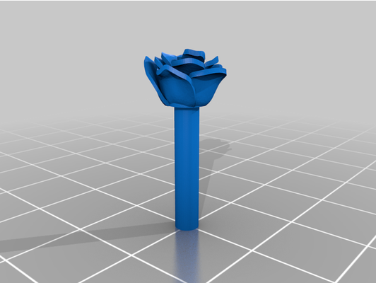 brick rose by dingus100 flower lego gift mom mother mothersday mothers day valentine valentines 3d print model - Mito3D
