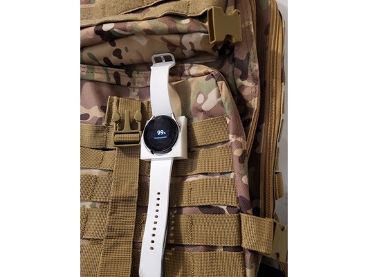 galaxy watch 4 molle charging clip backpack by benef dock system samsung 3d print model - Mito3D