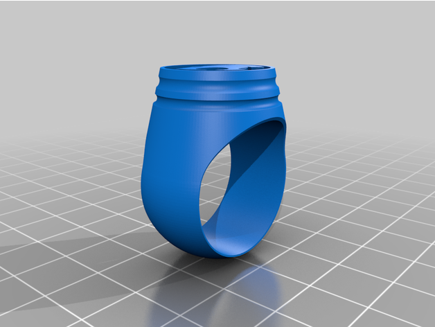 donner katzen held stil ring 24mm by haydoslightbringer cartoons 3D print model - Mito3D