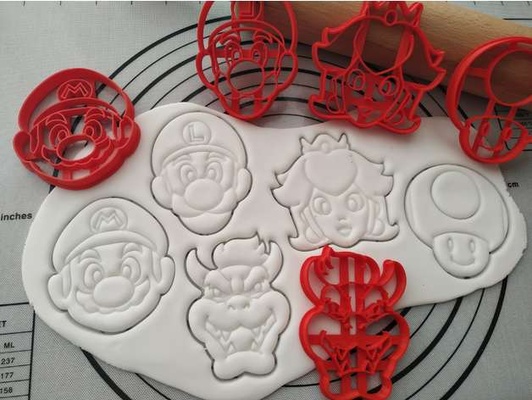 5 mario biscoito cortadores by papapoule 3d print model - Mito3D