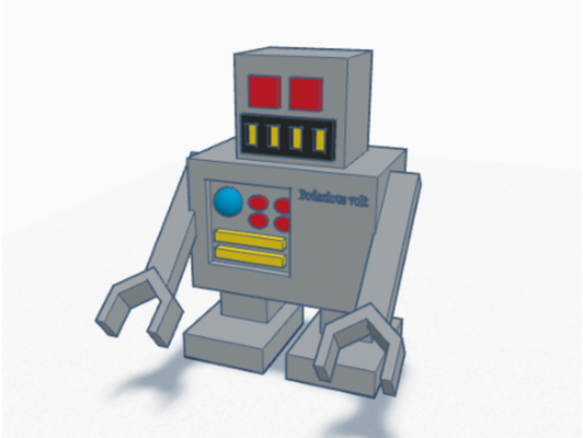 robot by drewal tinkercad 3d print model - Mito3D