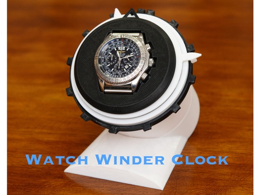 watch winder clock by shiura 28byj-48 arduino esp32 winding machine 3d print model - Mito3D