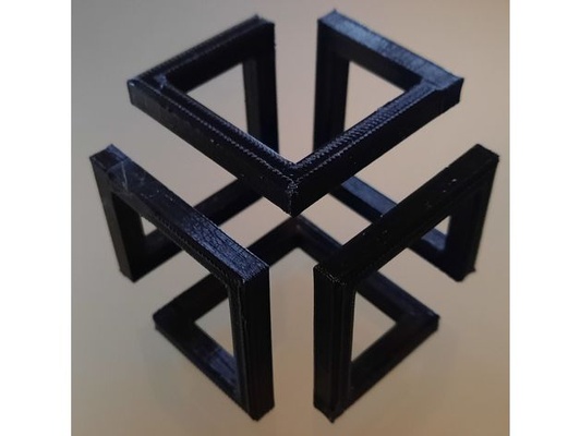 infinito cubo by dschöni fácil multiparte 3d print model - Mito3D