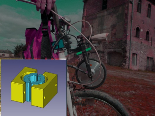 serrage sangle to réparer maison solex by alainducros bicyclette serrer mariée fixation charbonnier 3d print model - Mito3D