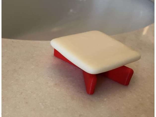minimaliste voyage savon supporter plat titulaire soutien by fusilier 3D print model - Mito3D
