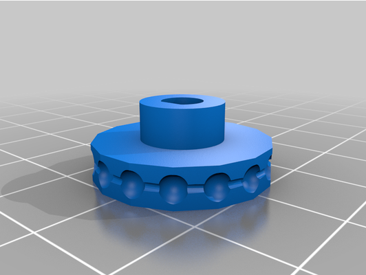my customized parametric ball chain pulley by cknoll 3d print model - Mito3D
