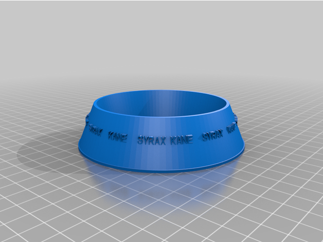 my customized bowl para mascota pet by tcarracer7 3D print model - Mito3D