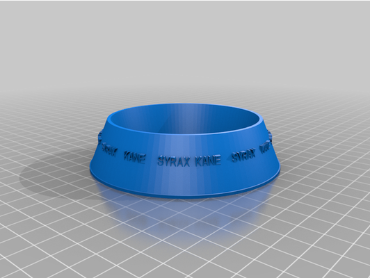 my customized bowl para mascota pet by tcarracer7 3d print model - Mito3D