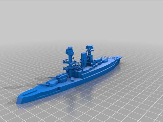 nevada class by visual history 3d print model - Mito3D