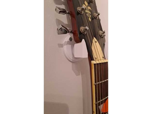 simples violão parede gancho by wilsonm001 suporte monte 3d print model - Mito3D