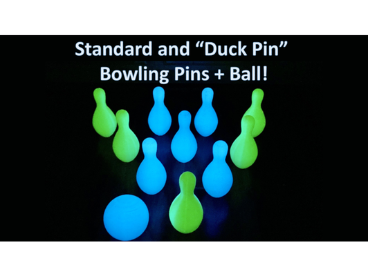 bowling pins ball set - standard duck pin by makeitlabchannel 3d print model - Mito3D