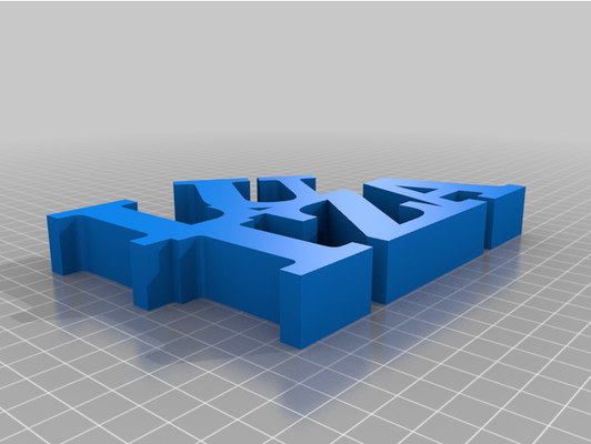 my personalizzato variabile parola scultura by erycsonp 3d print model - Mito3D