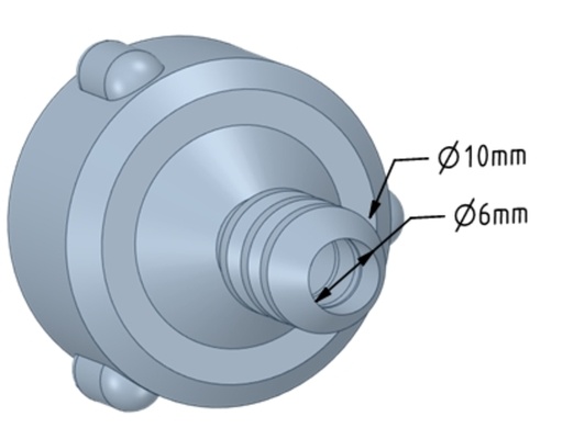 fluxo sensor mangueira conector 8mm id tubo by boutch19 3d print model - Mito3D