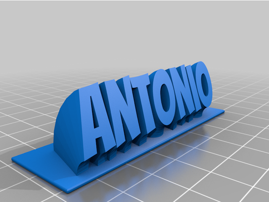 antonio by antoniosabina personalizzato 3d print model - Mito3D