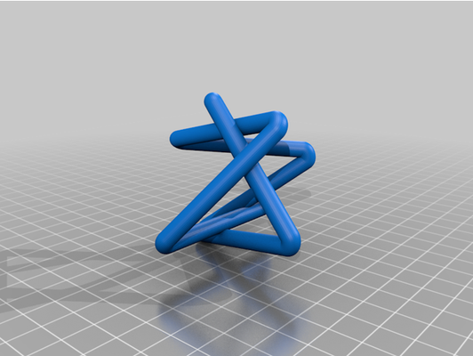 equilateral stick knots 5 1 2 by dennedesigns 3d print model - Mito3D
