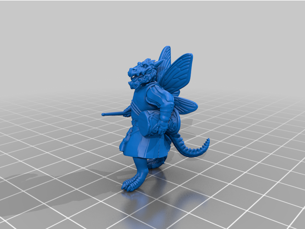 beeples oxventure by nerdyfanboi bard dnd miniature geth 3D print model - Mito3D