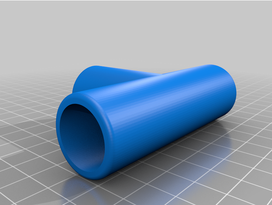 my personalizado 3 tee tubo conector personalizador by macflysf27 3d print model - Mito3D