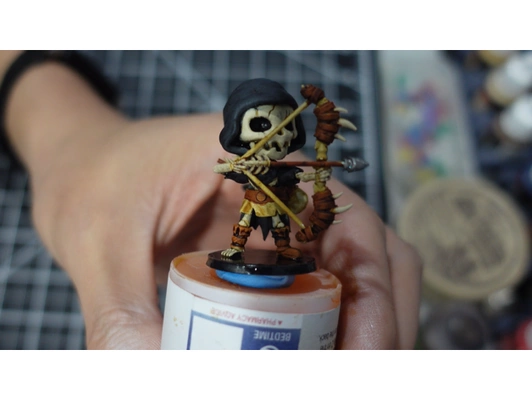 chibi skeleton archer by cupiopaxminiatures dungeons dragons miniature 3d print model - Mito3D