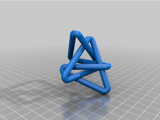 equilateral stick knots 6 1 2 3 by dennedesigns 3d print model - Mito3D
