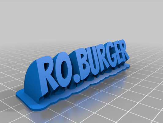 my customized sweeping 2-line plate text by networkrj 3d print model - Mito3D