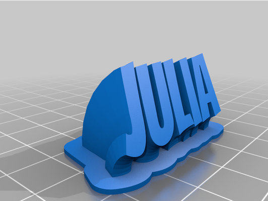 julia by chasseur 39 astéroïdes personnalisé 3d print model - Mito3D