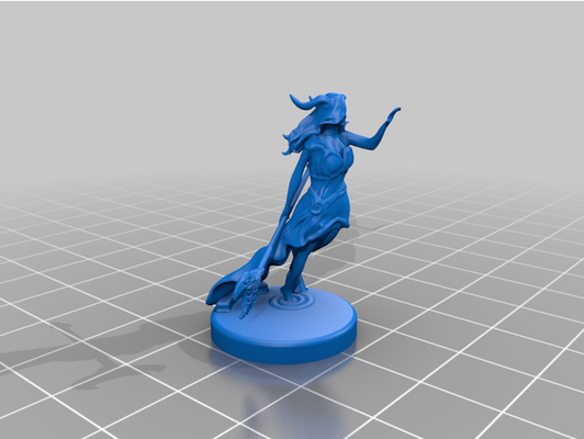 druid - tabletop miniature bigger base support material by henryrb74 3d print model - Mito3D