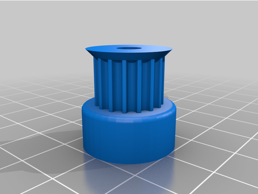 fixed gt2 16t pulley 10 mm by rathan47 customized 3d print model - Mito3D