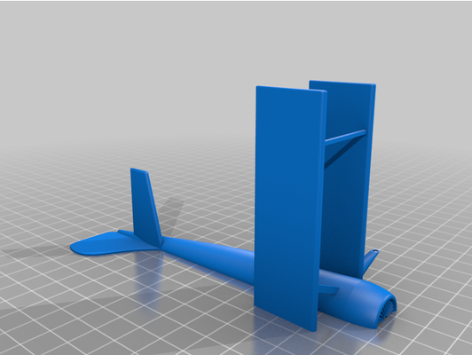 model bi-plane by meta physical airplane bi plane toy 3d print model - Mito3D