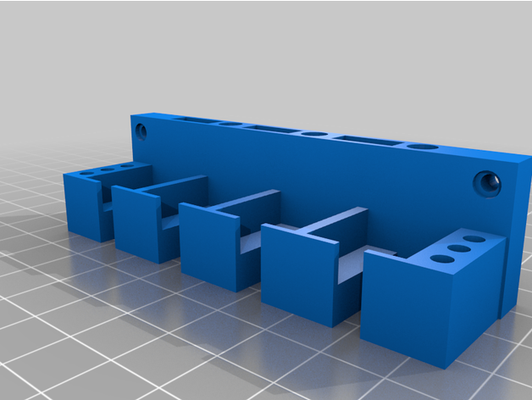 usb kablo organizatör yuvalar by tasarım görünümü 3d print model - Mito3D