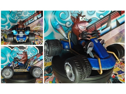ctr crash bandicoot kart by xercium gaming naughty dog 3d print model - Mito3D