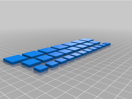 lose teile quadrate by netson96 3d print model - Mito3D