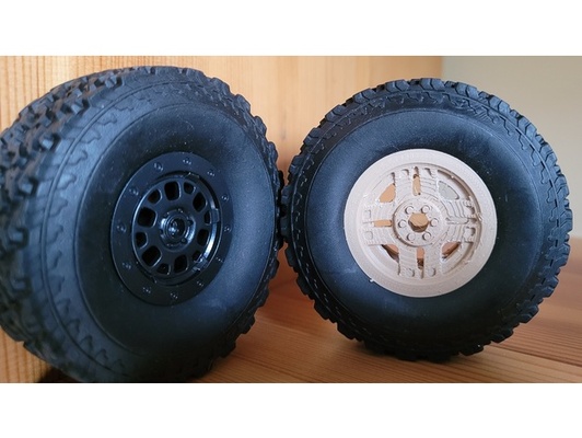 toyota '86 oem alloy wheel wpl 1 16 by 4szt4l 114 116 c14 c24 c54 kit pickup rim rtr steel tyres 3d print model - Mito3D