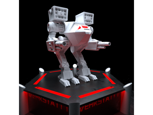 rakshasa by fz0077 battlemech battletech mech robot table jeu guerre 3d print model - Mito3D