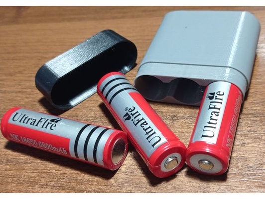 3 x 18650 battery case by shariko 3d print model - Mito3D