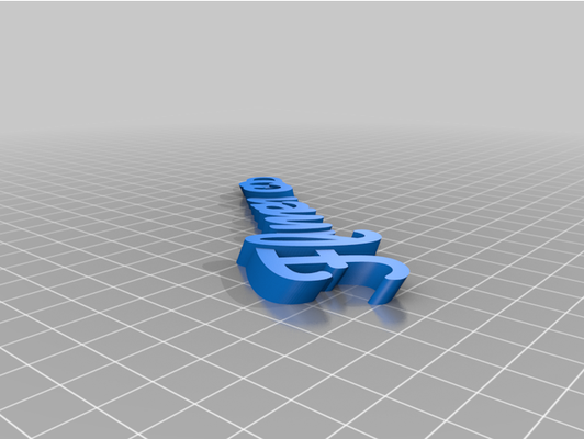 my personalizado iamburny texto chaveiro by querida 87 3d print model - Mito3D