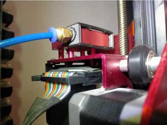 cr10s pro guía rail filamento sensor lite by 3d print model - Mito3D