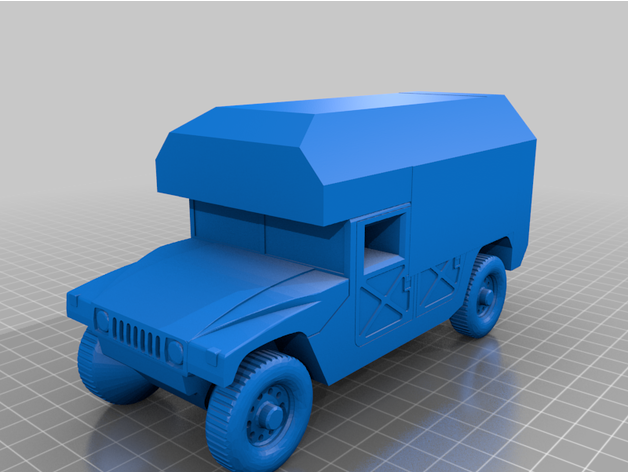 remix of hmmwv to floride ambulance by suddenlystupiddesigns m997 militaire 3D print model - Mito3D