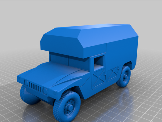 remix of hmmwv to floride ambulance by suddenlystupiddesigns m997 militaire 3d print model - Mito3D