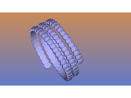 spring bracelet by nikc68 3d print model - Mito3D