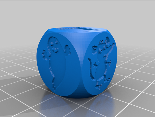 red dice by nadiemiguel customized 3d print model - Mito3D