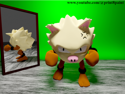 primeape by print8paint figura modelo pokémon 3d print model - Mito3D