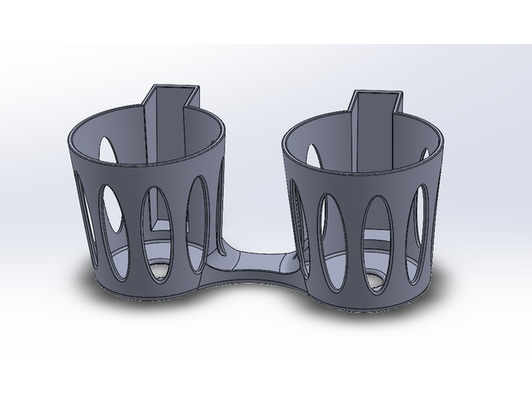 double tasse titulaire soutien by andycop84 3d print model - Mito3D