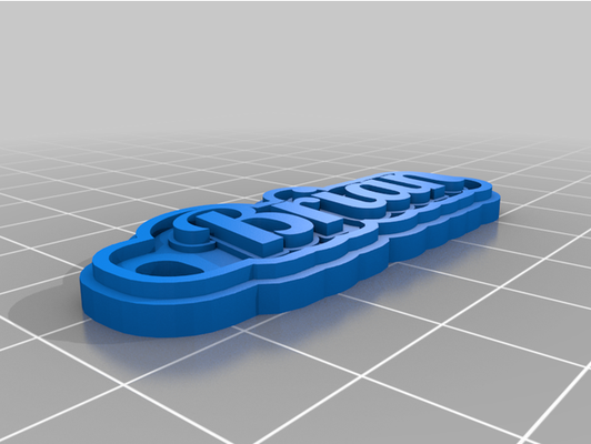 chave brian by shortys3ddruck personalizado 3d print model - Mito3D