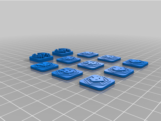 spinners of mercy root faction tokens by albertogranchi 3d print model - Mito3D