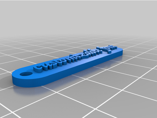 keychain customizable openscad by berds keychains tag 3d print model - Mito3D