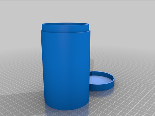 cilindro armazenamento edison boné by strizich personalizado 3d print model - Mito3D